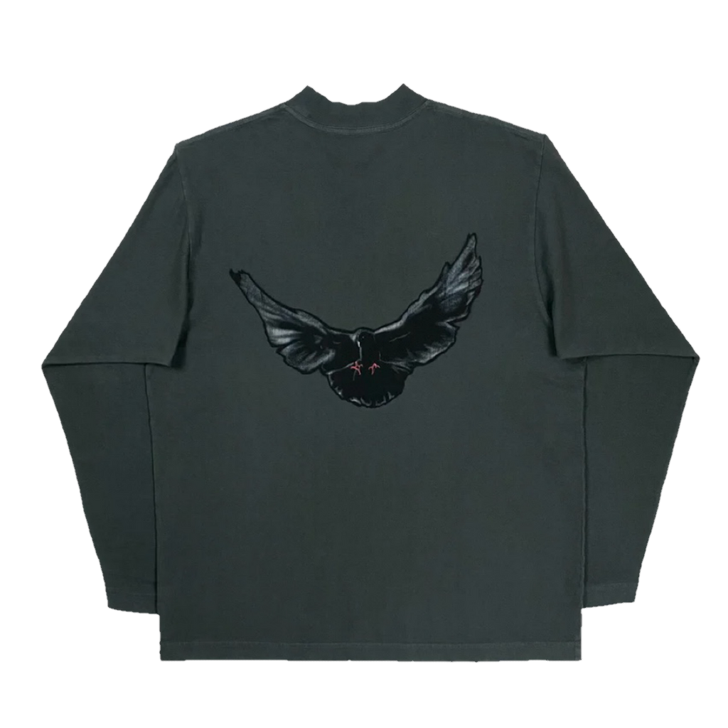 YZY GAP DOVE LONG SLEEVE TEE DARK GREEN (ORIGINAL)