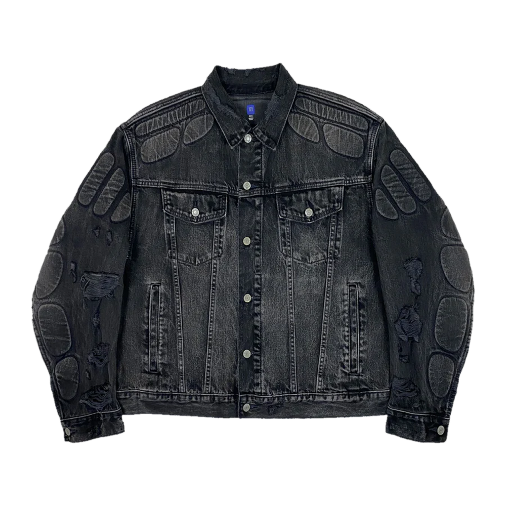 YZY GAP BALENCIAGA WASHED GREY DENIM JACKET (ORIGINAL)