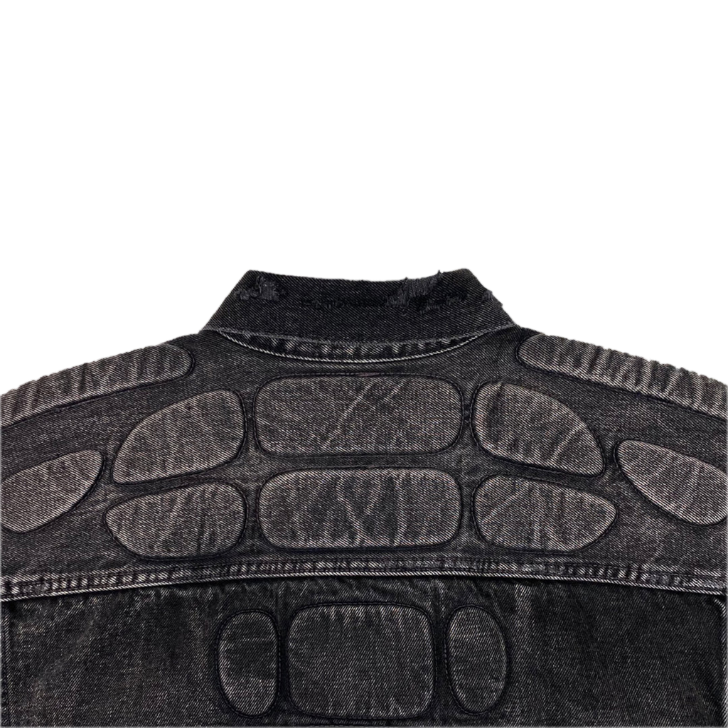 YZY GAP BALENCIAGA WASHED GREY DENIM JACKET (ORIGINAL)