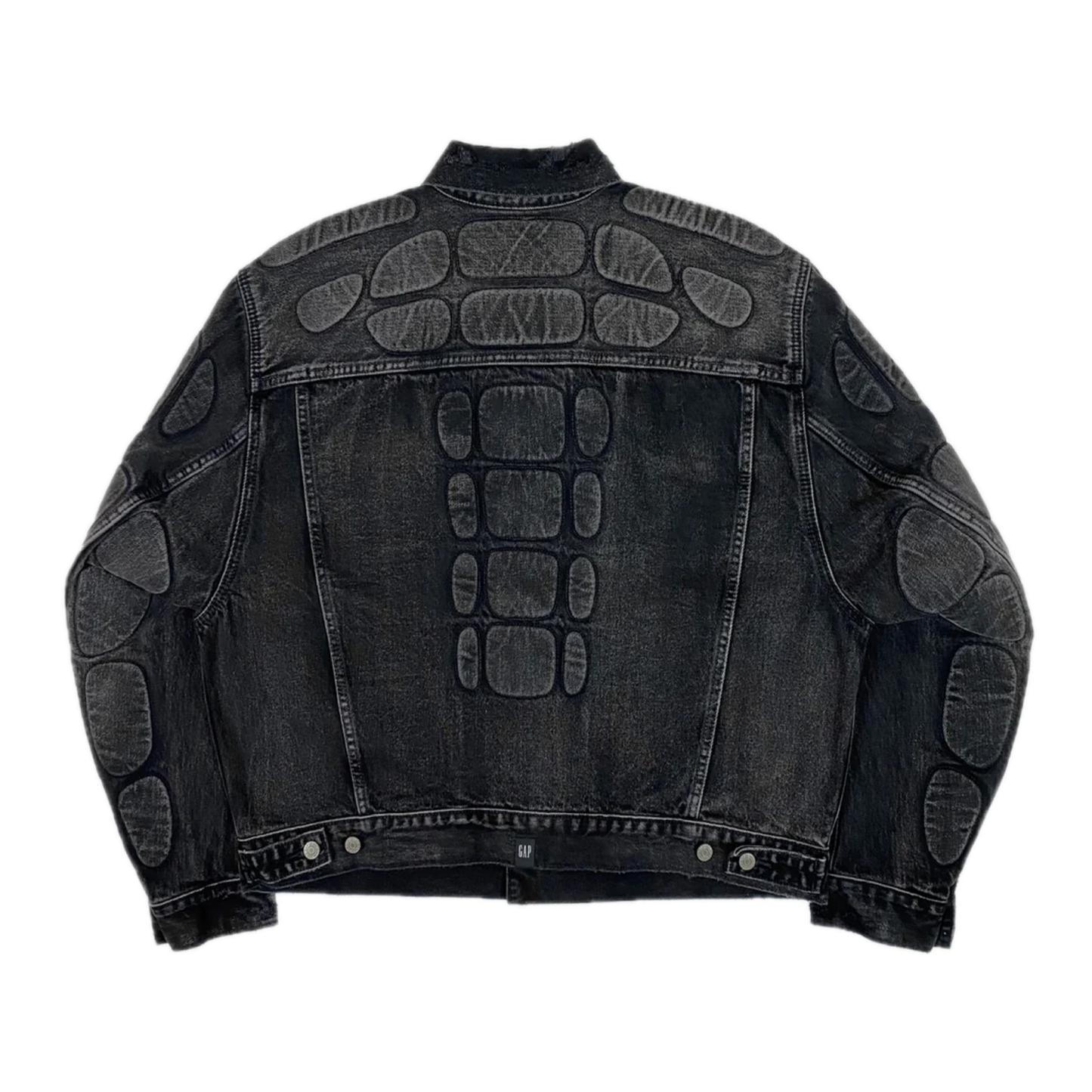 YZY GAP BALENCIAGA WASHED GREY DENIM JACKET (ORIGINAL)