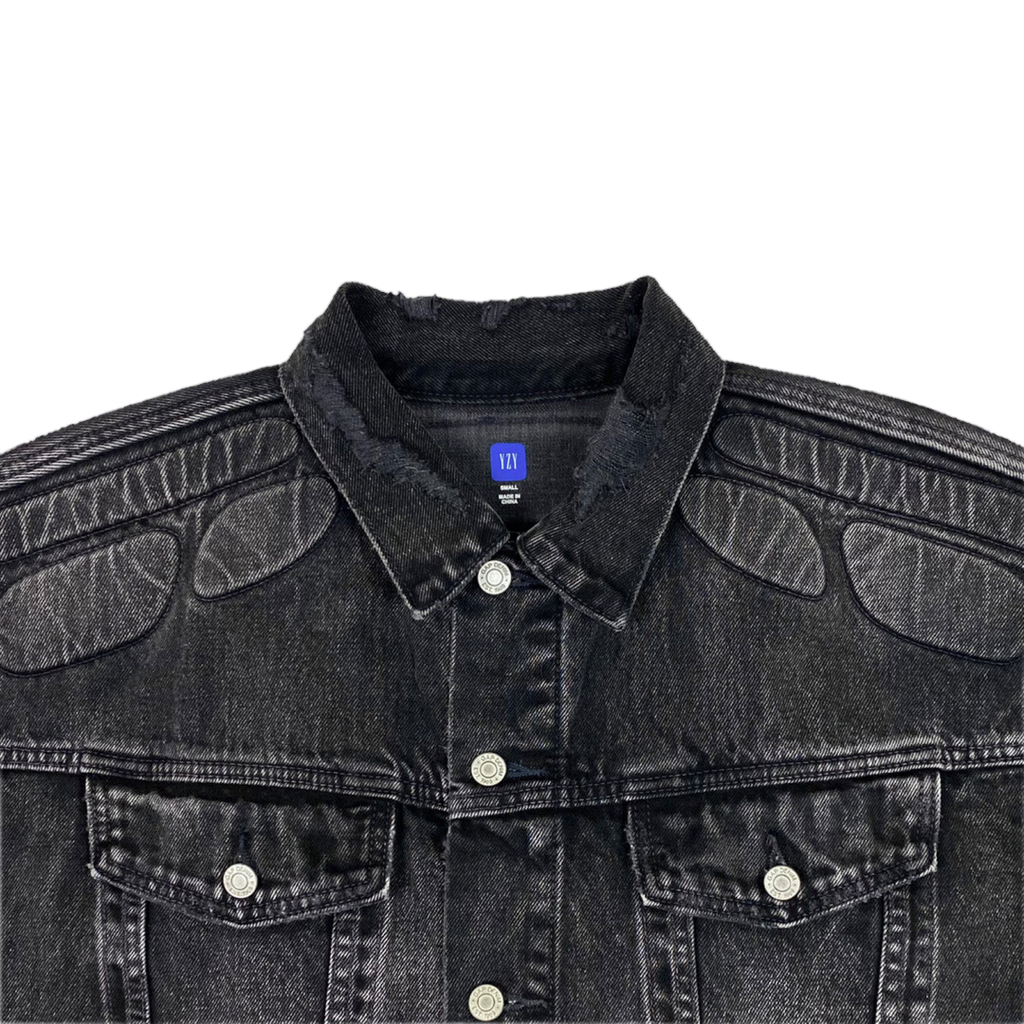 YZY GAP BALENCIAGA WASHED GREY DENIM JACKET (ORIGINAL)