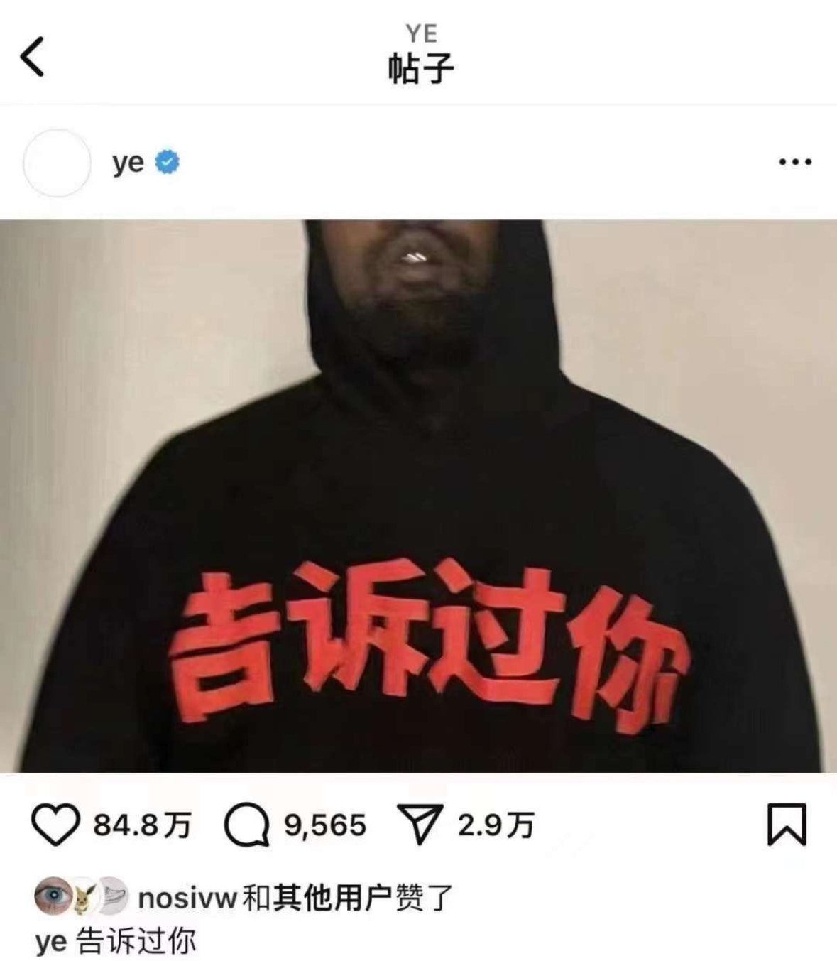 TOLD YOU HOODIE (ORIGINAL)