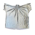 Miami Opera "Mary" Silver Lamé Raw Hem Tee SAMPLE (ORIGINAL)