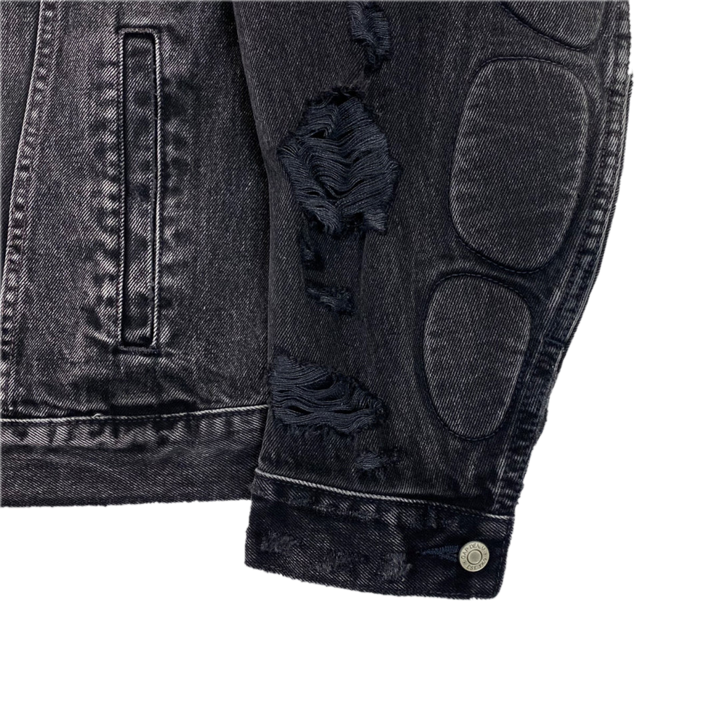 YZY GAP BALENCIAGA WASHED GREY DENIM JACKET (ORIGINAL)