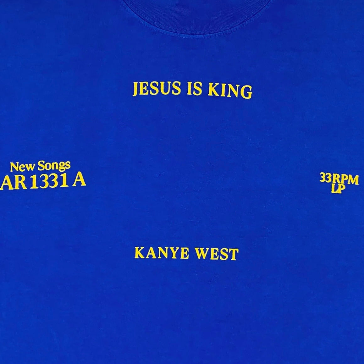 JESUS IS KING VINYL ALBUM TEE