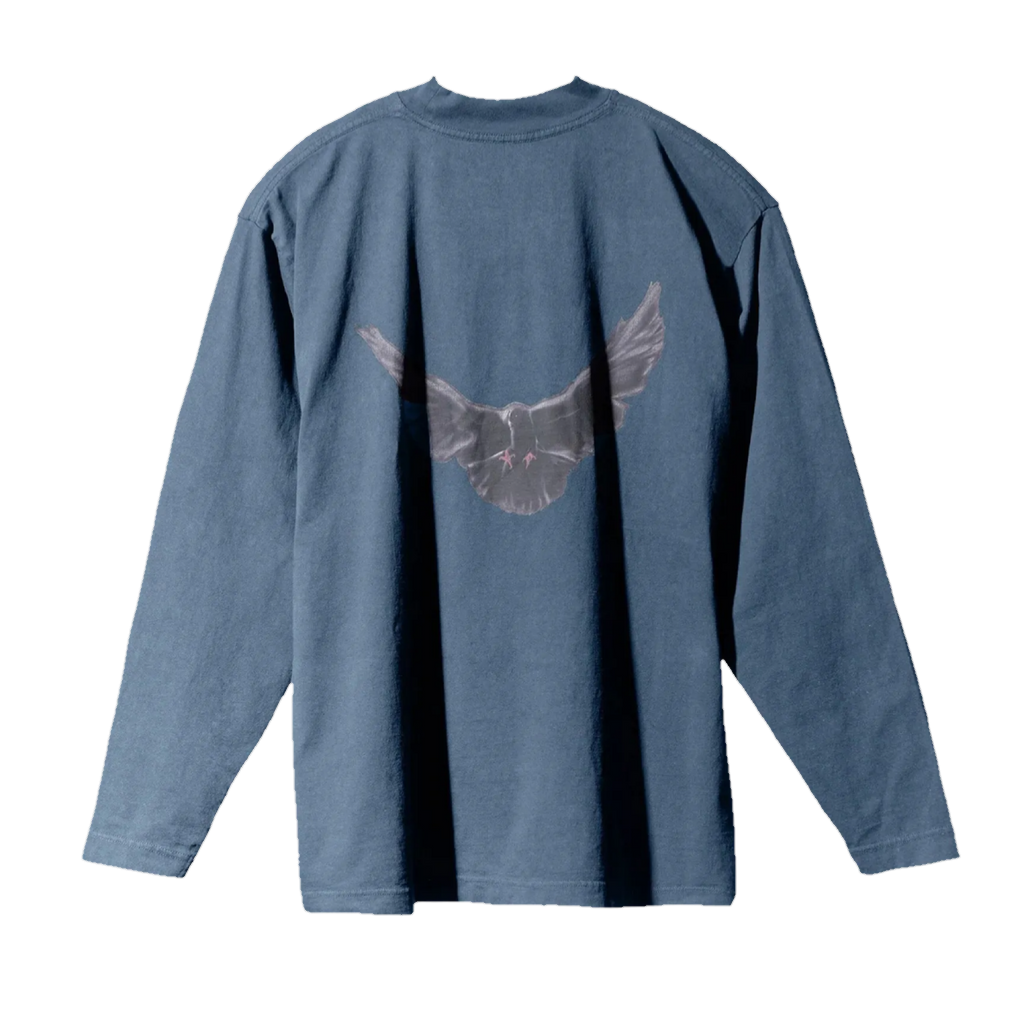 YZY GAP DOVE LONG SLEEVE TEE DARK BLUE (ORIGINAL)