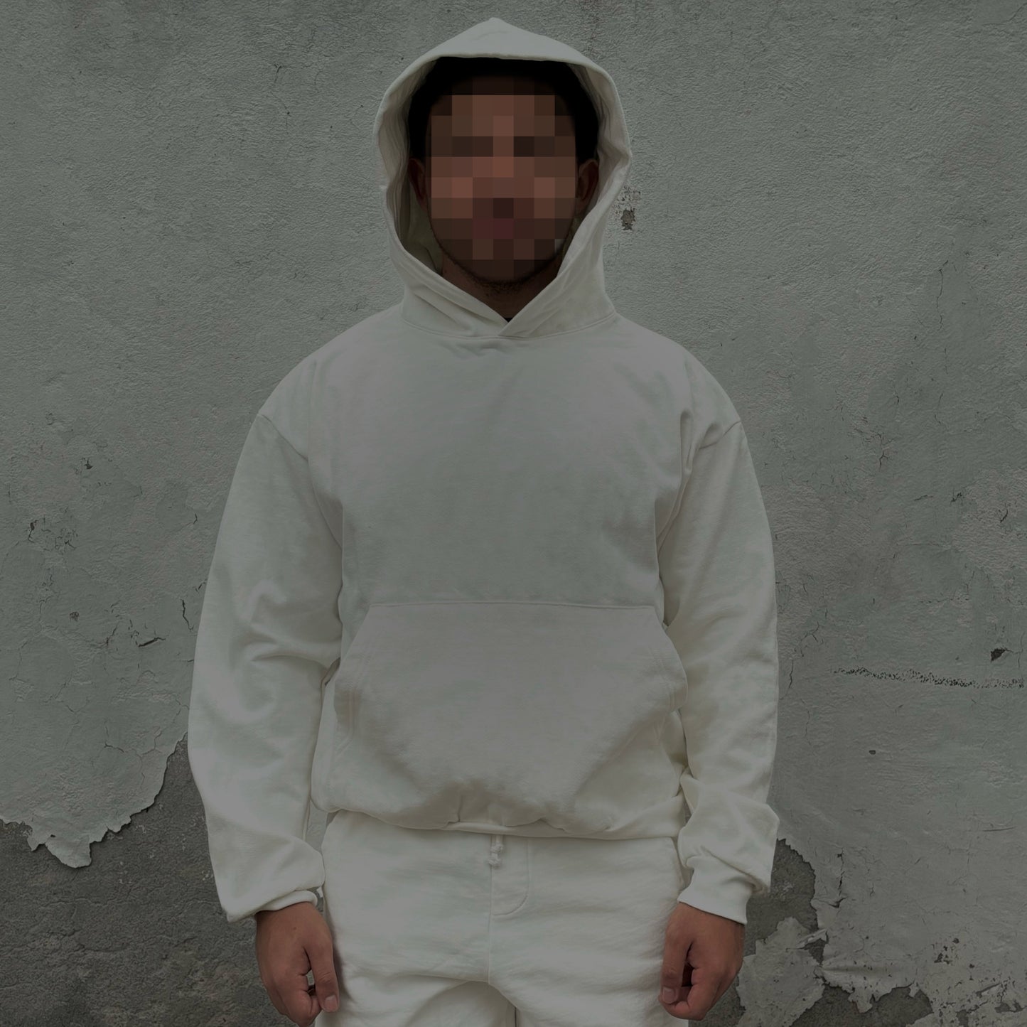 WHITE HOODIE HEAVYWEIGHT