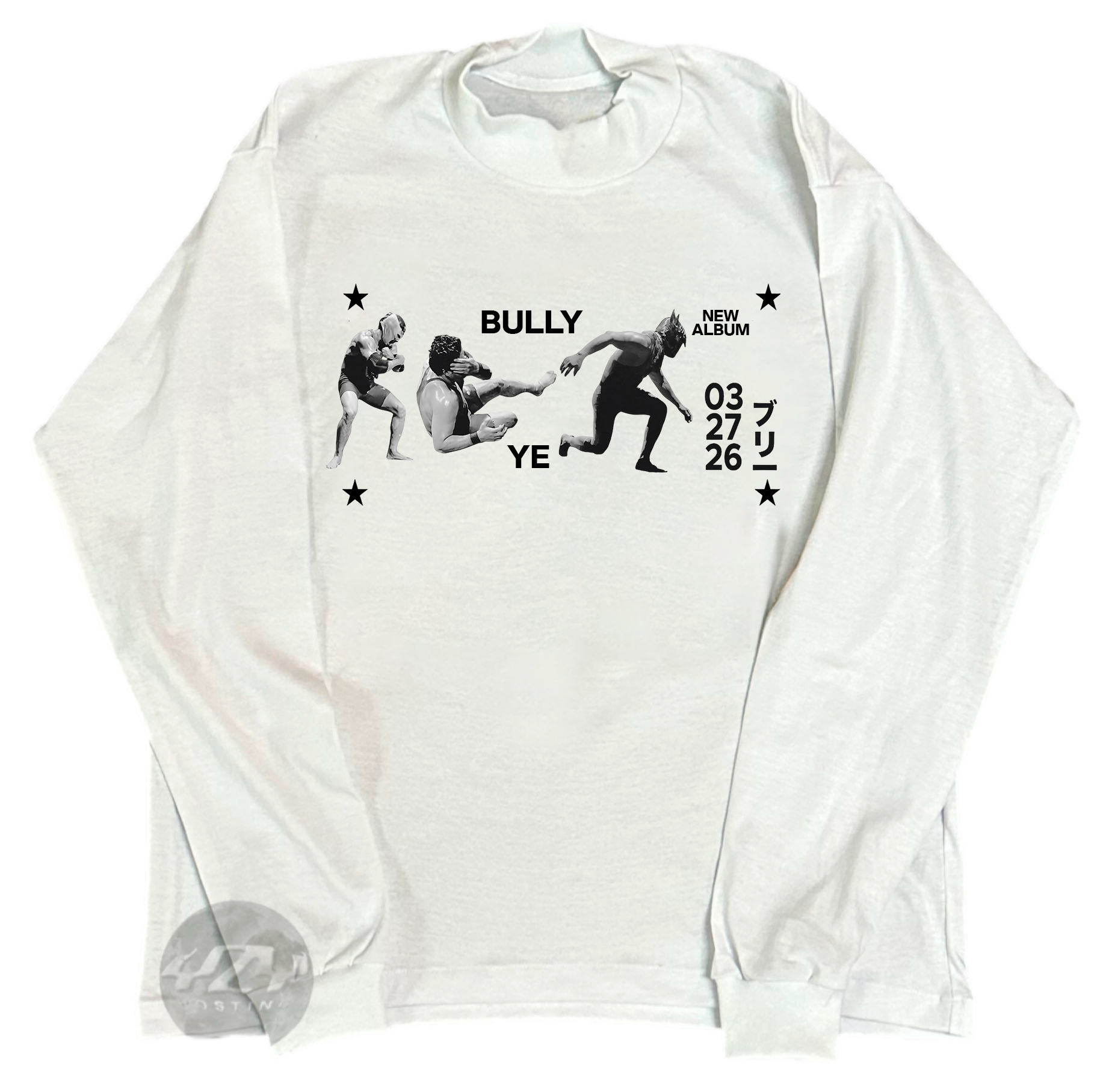 WHITE POSTER BULLY LONG SLEEVE