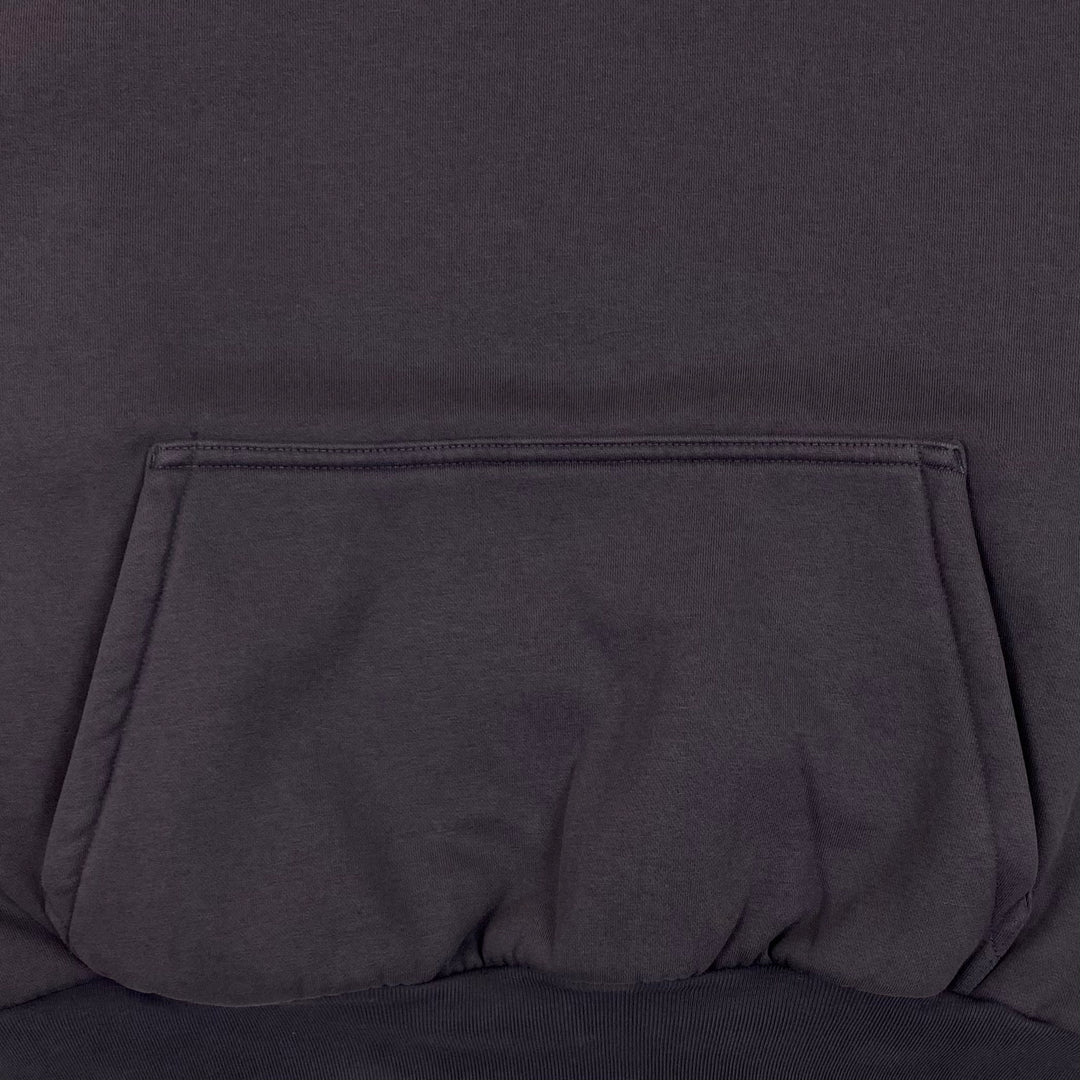 YZY GAP BALENCIAGA LOGO SHRUNKEN HOODIE DARK GREY (ORIGINAL)